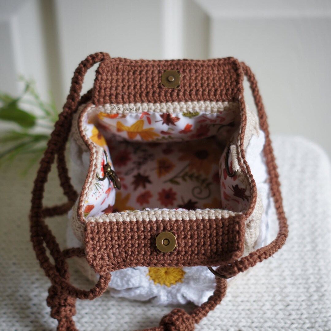 crochet tapestry mini backpack purse Women - Women's Handbags Each pouch is uniquely made featuring different colors and pattern Crochet Pattern: the Kaia Backpack;